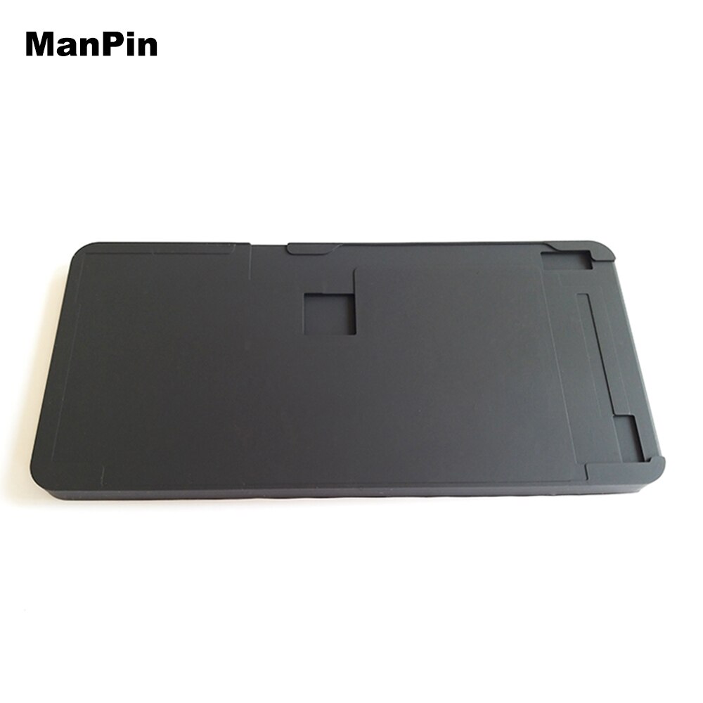 Molde de Metal para alineación de pantalla LCD para iPhone 11Pro Max 11 XS XR Cable flexible No doblado OCA almohadilla de goma laminada para reparación de teléfono móvil