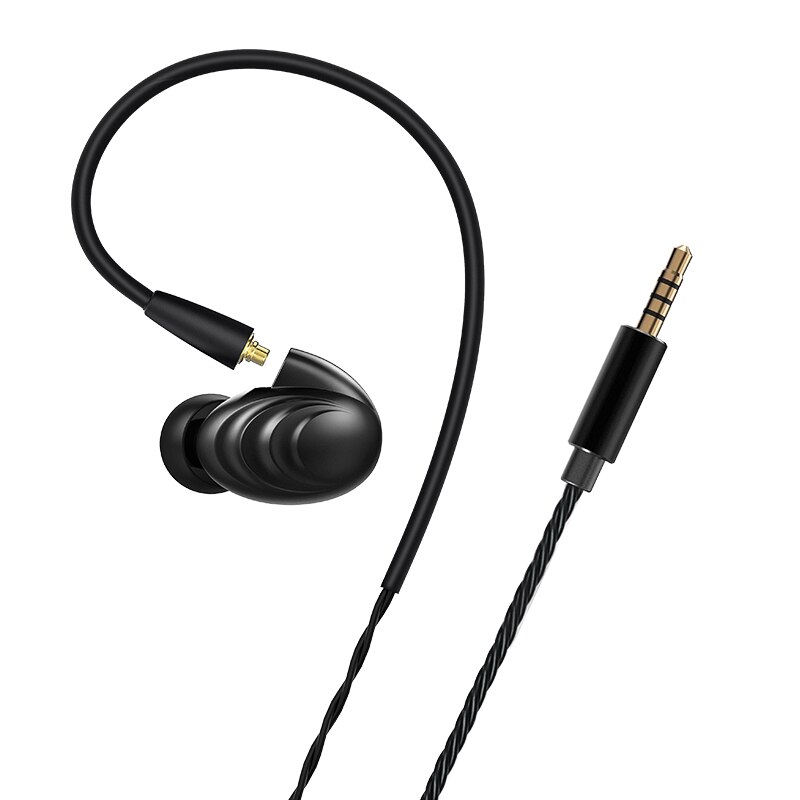FiiO F9 Triple pilote hybride dynamique HiFi dans l'oreille écouteur est livré en standard avec 2 câbles MMCX détachable 2.5mm câble équilibré
