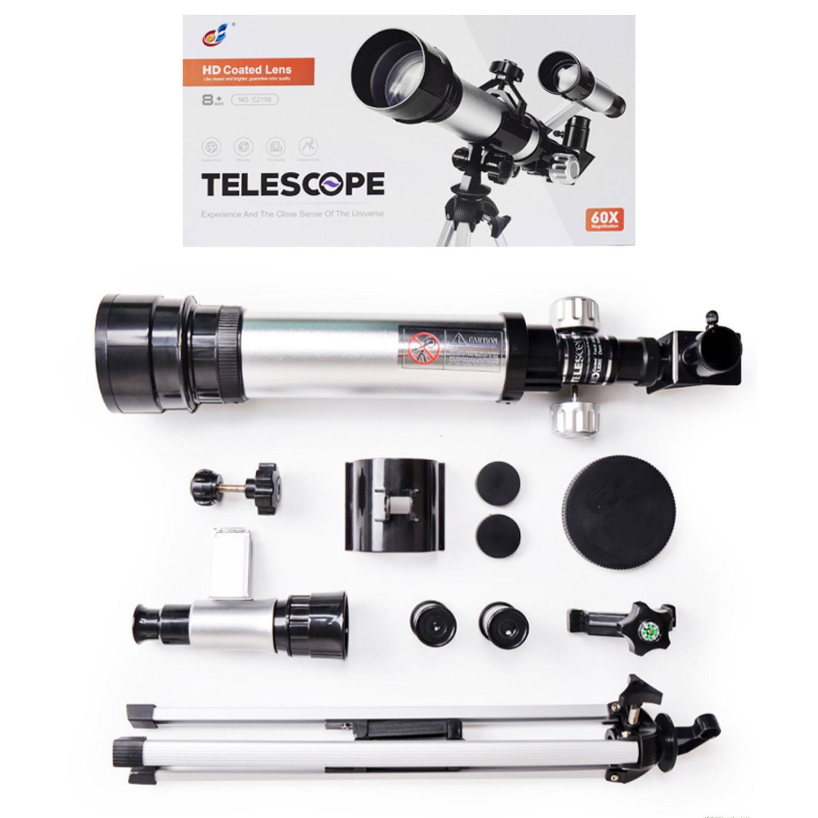 Draagbare Astronomische Telescoop Professionele Sterrenwacht Kinderen Studenten High Power Lens Tele Zoom Monoculaire Telescoop