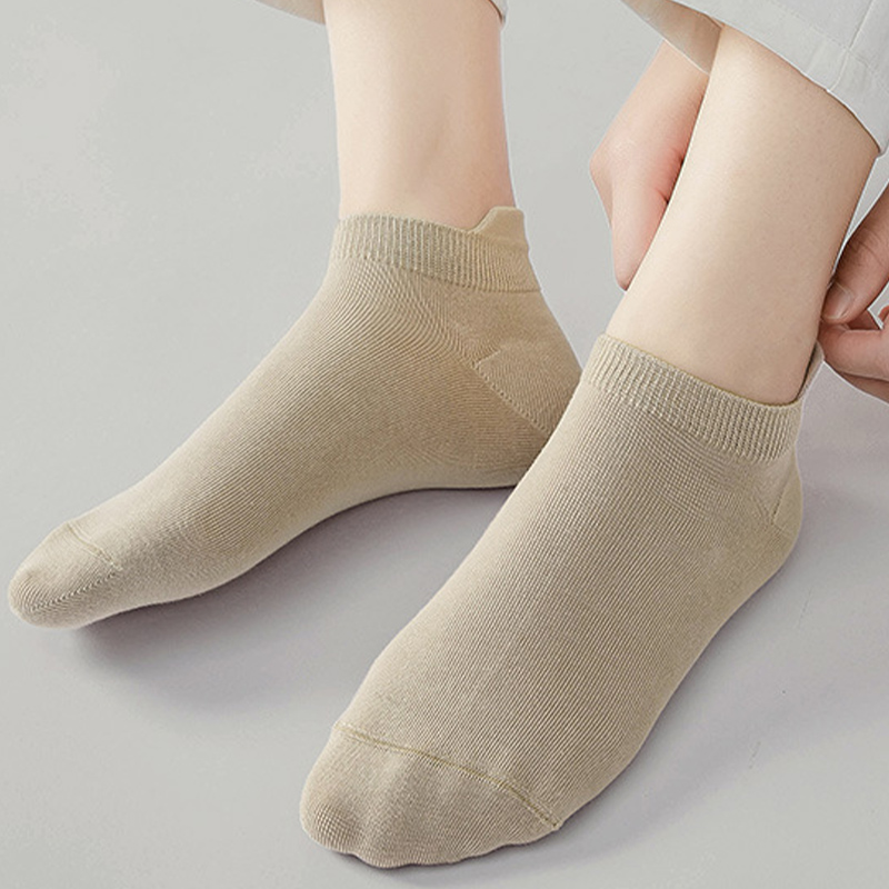 10pieces=5 Pairs Women Socks Casual Breathable Ankle Sock Summer Low Cut Cotton Thin Short Elastic Sox calcetines