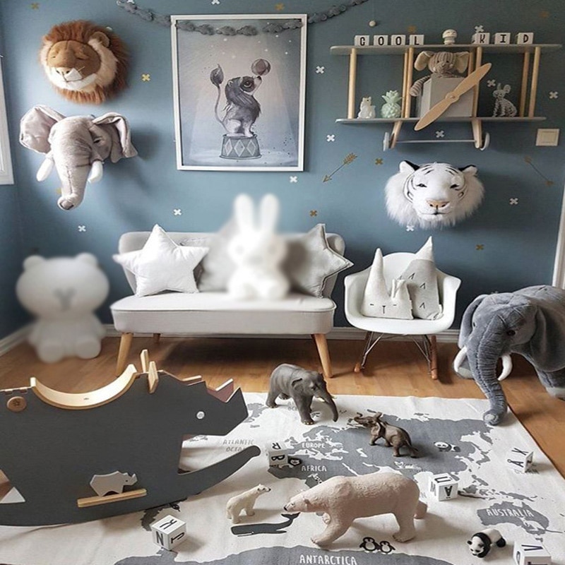 Baby Play Mats World Map Adventure Children'S Game Mats For Kids Boys Girls Baby Crawling Mat Carpet Indoor Photography