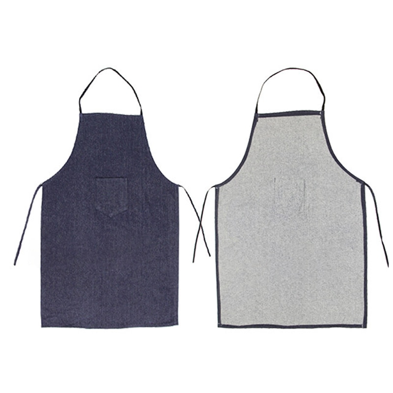 Denim Apron with Pocket for Welding Protective Gear Safety Workwear Housekeeping Denim Apron