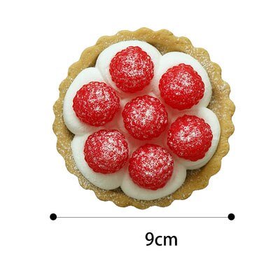Udsøgt simuleret frugtskål frugtkage model display simulering kage dessert jordbær tærte kage bagning butiksvindue: B