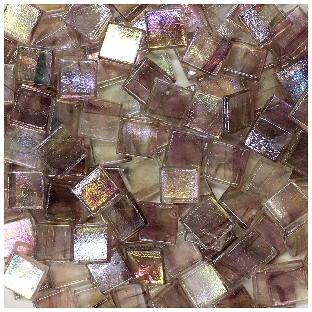 50pcs Multicolor Glass Mosaic Tile Square Ceramic Mosaic Tiles DIY Arts Crafts Making Material