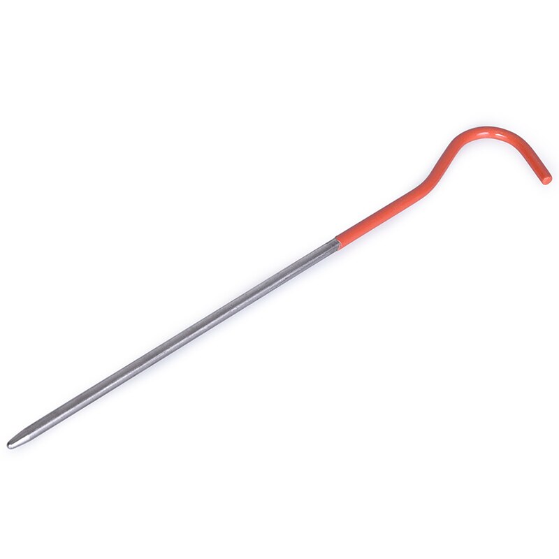 8 stück titan-zeltnägel, leichte titan-zeltnägel /12 150mm heringe für outdoor-campingzelte, gebogener haken, zeltzubehör