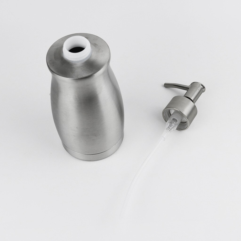 13.5Oz 400ML Stainless Steel Soap Dispenser Rust and Leak Proof Kitchen Bathroom Shower Gel Soap Dispenser Emulion Bottle