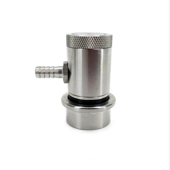 KegLand Machined Stainless Ball Lock Disconnect - Barb (Black/Liquid) HOMEBREW