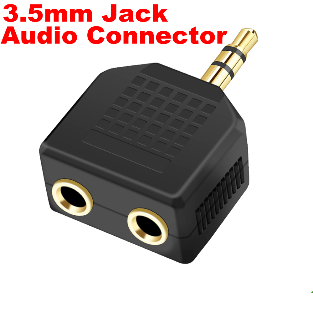 1 st 3.5mm- jack hane till dubbel aux hona y-splitteradapter för telefon, mikrofon, högtalare, hörlurar, ljud, hörlurar: Armégrön