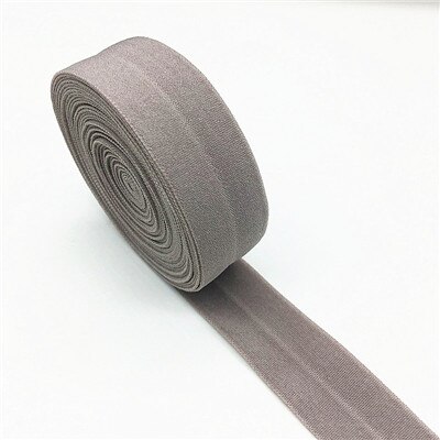 20mm Elastic Ribbon Elastic Band Multirole Spandex Trim Sewing Waist Band Lace Fabric Band Garment Accessory Folding tape: Gun Metal
