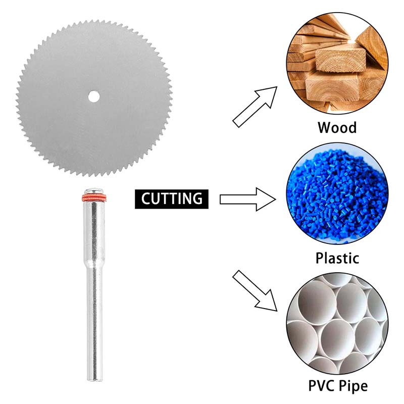 Mini hoja de sierra Circular disco de corte y molienda eléctrica, herramienta rotativa para Dremel, cortador de Metal, herramienta eléctrica, discos de corte de madera, 11 Uds.