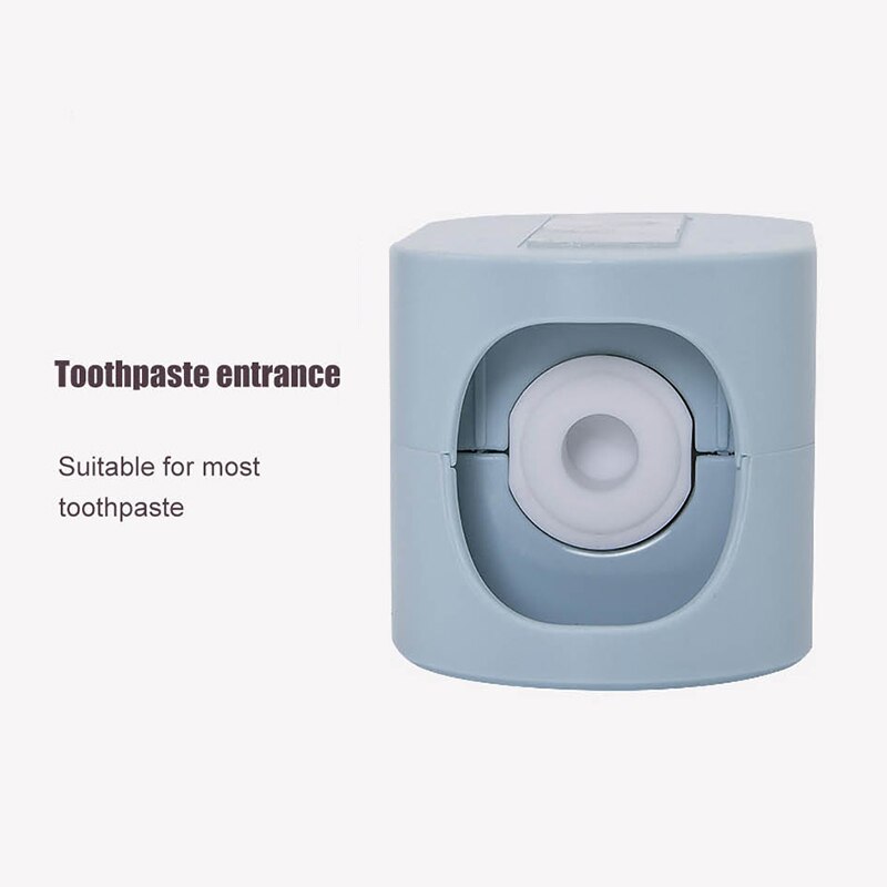 Guret vægmonteret tandpastaeklemme til tilbehør til badeværelset automatisk tandpasta dispenser tandbørsteholder aftagelig hylde