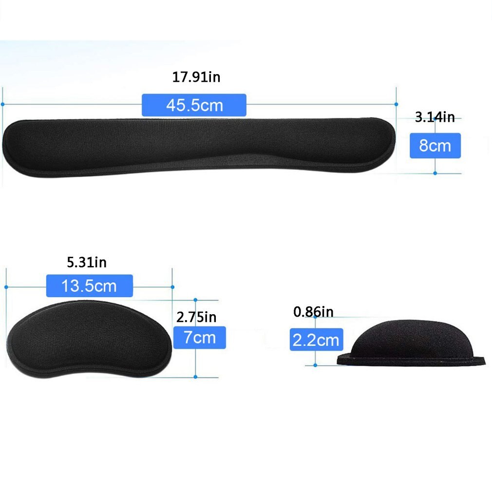 Wrist Rest Mouse Pad Memory foam wrist mouse pad Slow rebound keyboard pad