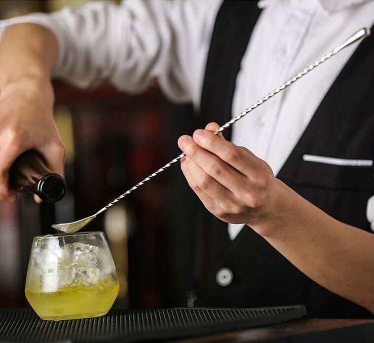 Cucchiaio da Cocktail in acciaio inossidabile cucchiaio da Cocktail cucchiaio a goccia cucchiaio da Bar strumento da barista strumento a spirale cucchiaio da mescolare
