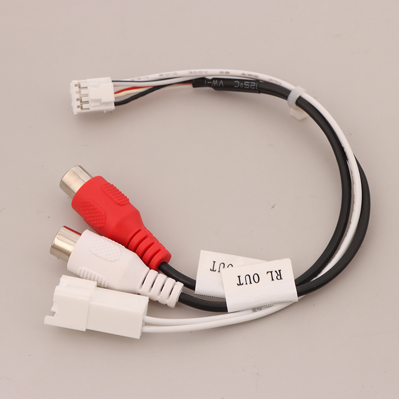 8P RCA RR RL Audio Output Male\Female Plug Cable Android Car Radio Multimedia Universal TS10 TS18 8581 FYT7862S FYT9863