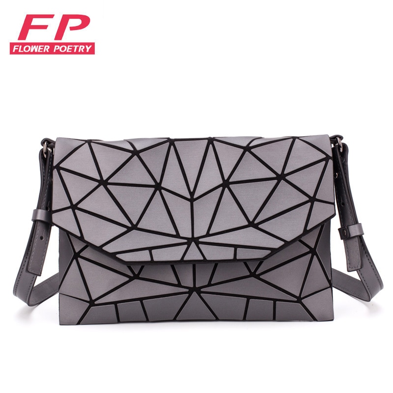 Lichtgevende Schoudertassen Vrouwen Messenger Bag Casual Clutch Avondtassen Geometrische Vouw Over Handtassen Envelop Tas Vrouwen