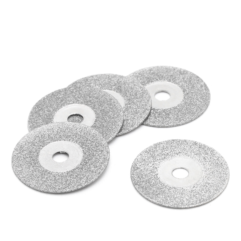 Diamant Zaagschijf Set - 5 Stuks - 20-30mm - Dremel Accessoire - Vernikkeld Staal