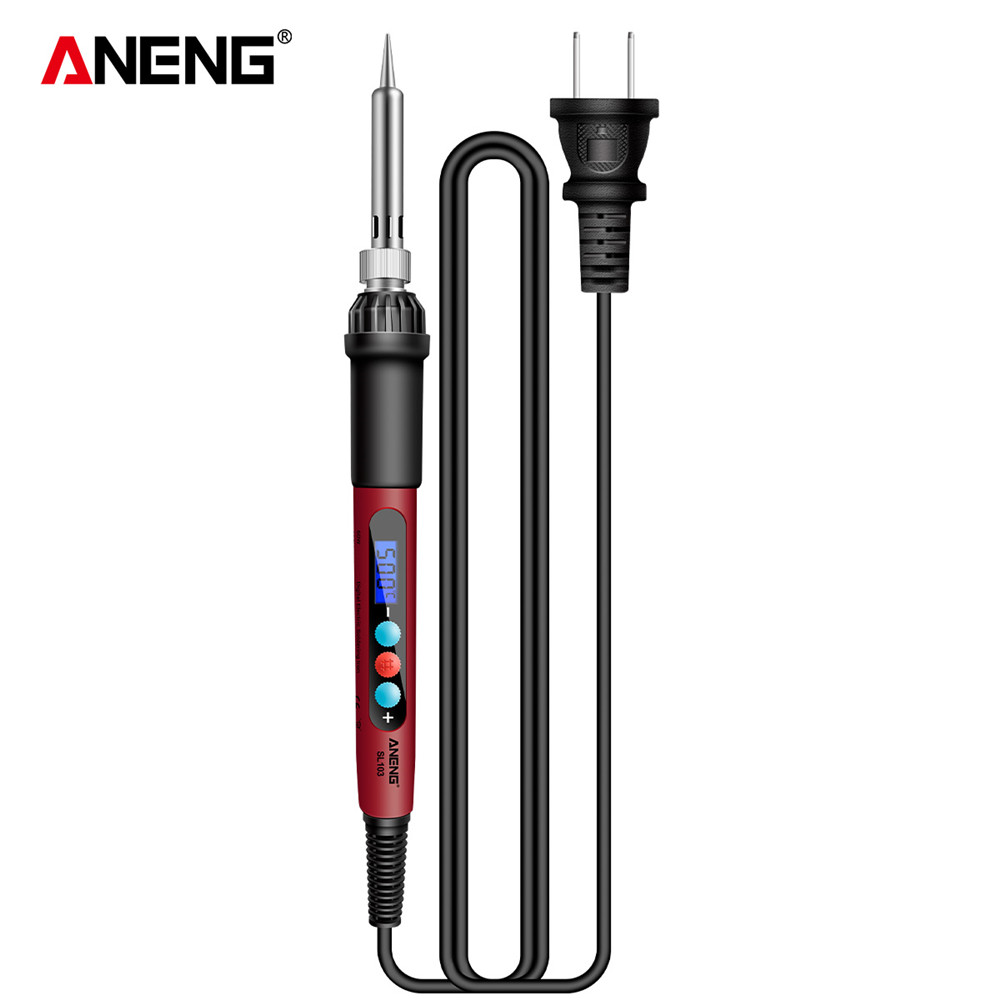 ANENG SL103 soldador estaño de estaño soldadura pirografo para madera puntas desoldador estaño pirograbador estacion de soldadura para electronica soporte soldadura cautin estación de soldadura soldar: SL103 US