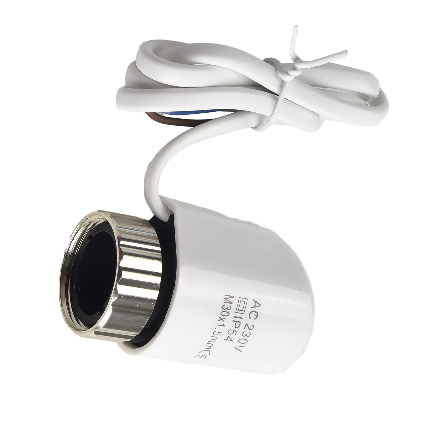 Actionneur thermique électrique pour chauffage au sol, collecteur, vanne normalement ouverte, M30 x 230mm, 1.5 V