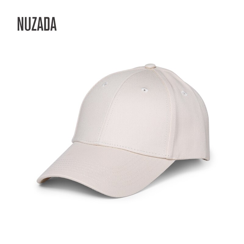Nuzada forårs bomuldskasket baseballkasket snapback hat sommerkasket solskærmshatte mænd kvinder ensfarvede hatte justerbare kasketter