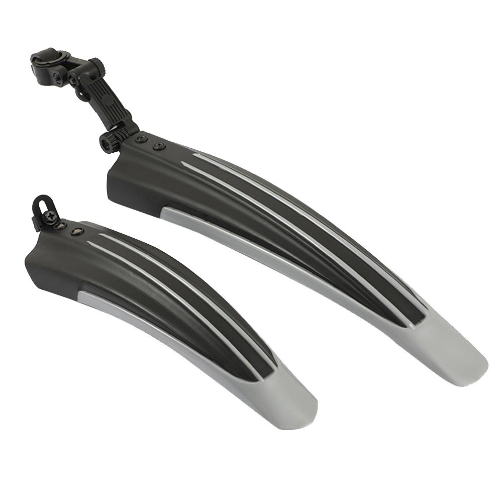 2pcs MTB Bicycle Splash Fender Guard Front/Rear Tire Wheel Fenders Mudguard for 20-26 inch MTB Bike Cycling Accessories: Grey