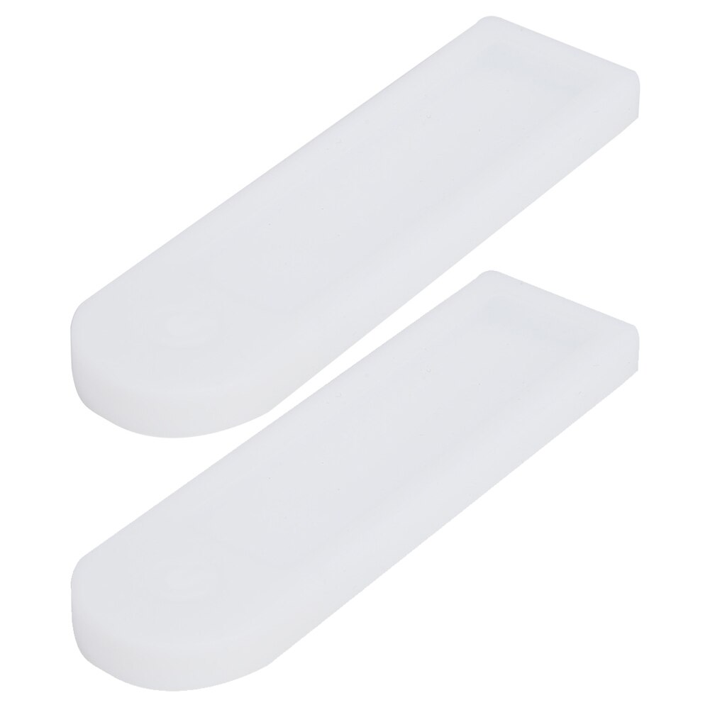 2Pcs Waterdichte Beschermhoes Scherm Case Voor M365 Elektrische Scooter Dash Board Panel Bescherming Case Silicone Cover: WHITE
