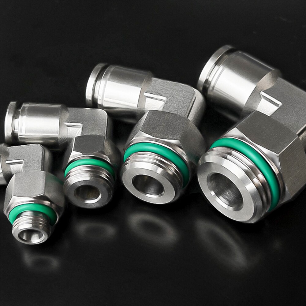 304 stainless steel G thread PL-G pneumatic coupling hose quick coupling male thread 1/8" 1/4" 3/8" 1/2" metal rotatable