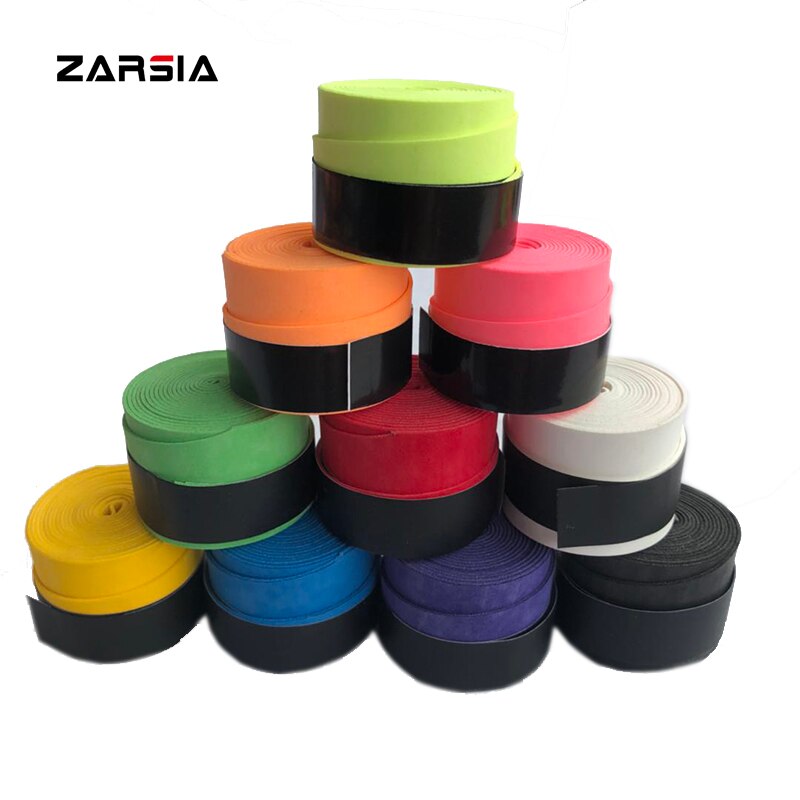 60 stuks zarsia dry feel tennisracket overgrips, badminton grip overgrip, tennis racket grip zweetband, vishengel grips