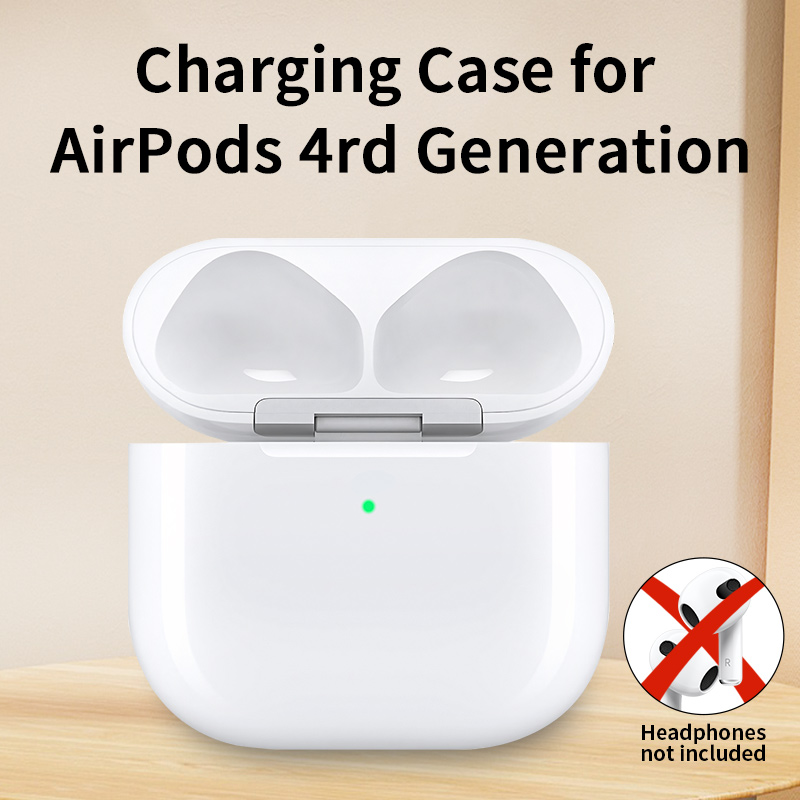 Vervangende oplaadcassette voor AirPods 4 - Compatibel met originele oordopjes, functies zoals originele hoes, voor authentieke AirPods 4