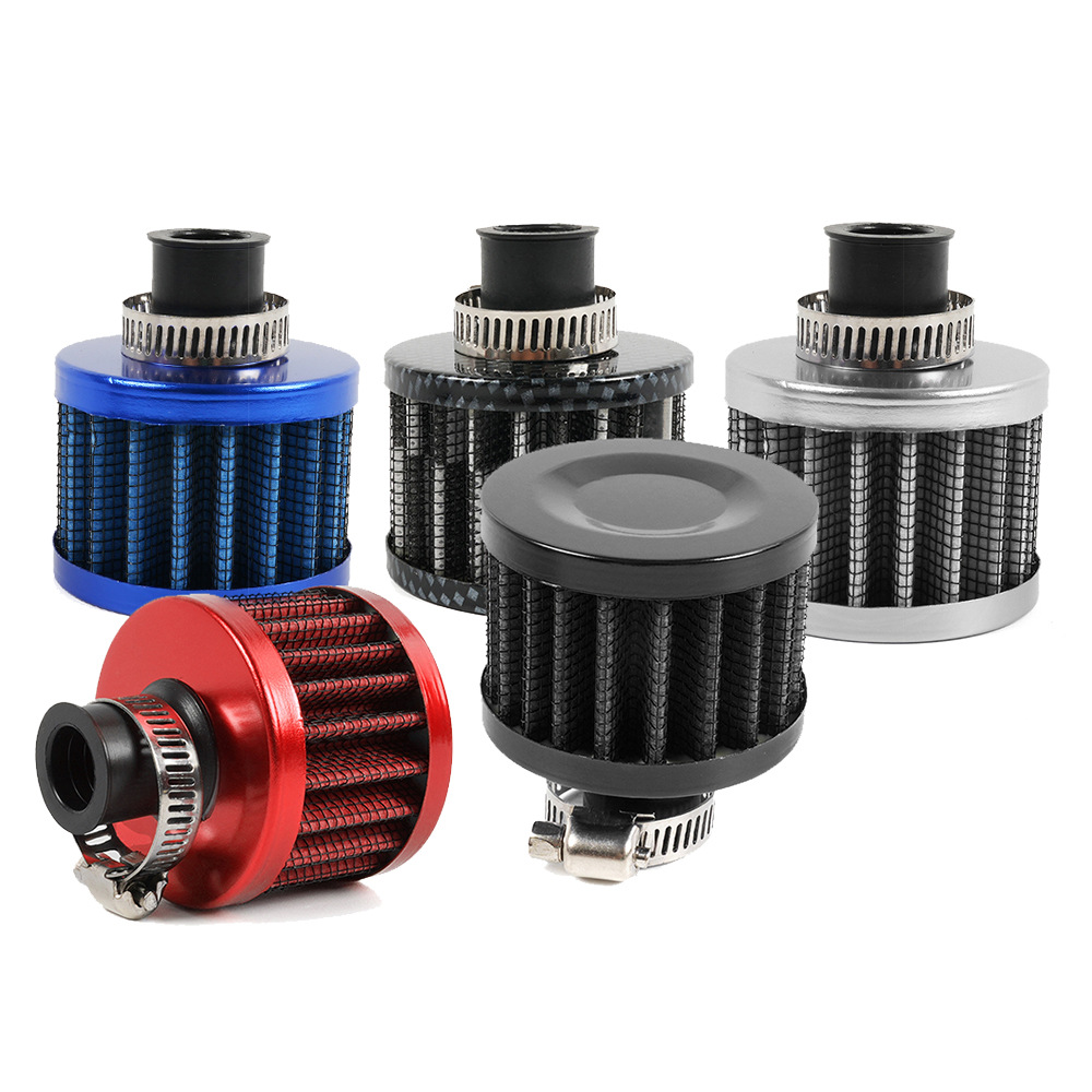 12mm Car Modified Air Filter, Small Mushroom Head Air Cleaner Intake Filter, Auto Turbo Ventilation Accessories