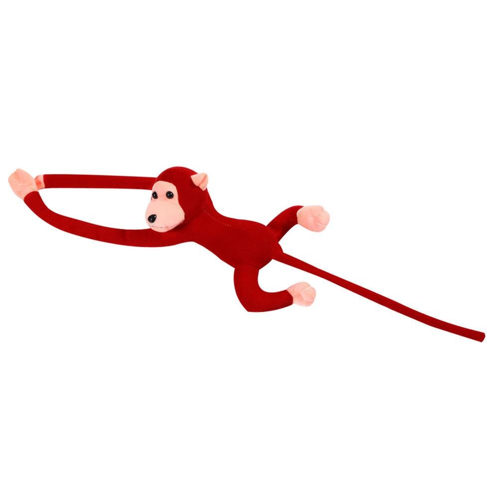 Peluche de singe en peluche pour enfants, joli jouet éducatif, Long bras suspendu,: Rouge
