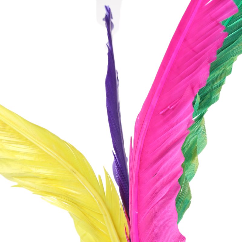 Volant de sport Jianzi chinois, plume colorée, jouet de sport, jeu, pied, coups de pied