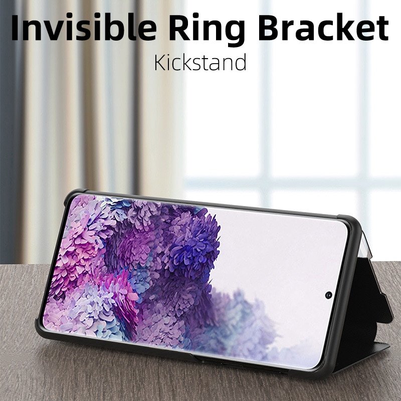 Vista inteligente caso da aleta para samsung galaxy s21 ultra 5g casos de couro sono automático acordar capas samsung s21 plus s 21 fundas pára-choques