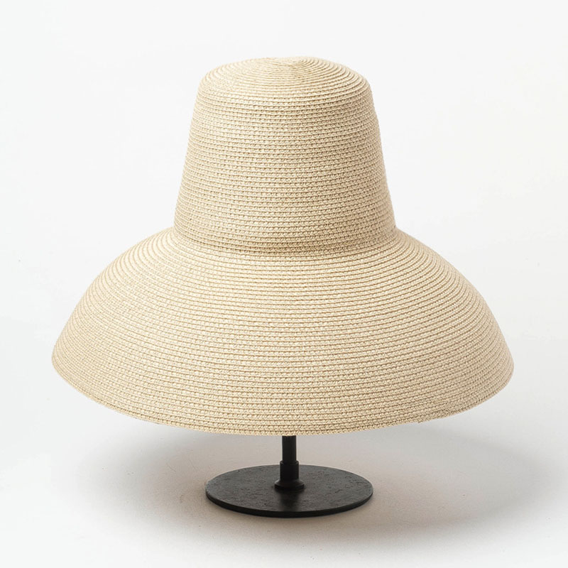 Kvinnor floppy lampa solhatt röd svart beige bred kant solskydd sommar strandhatt hög topp vikbar stråhatt anti-uv resehatt