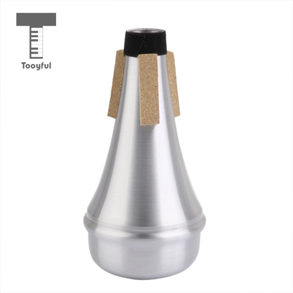 Magideal Aluminium Trompet Straight Mute Voor Akoestische Praktijk Trompet Sourdine Professionele Instrument Accessoire Zilver