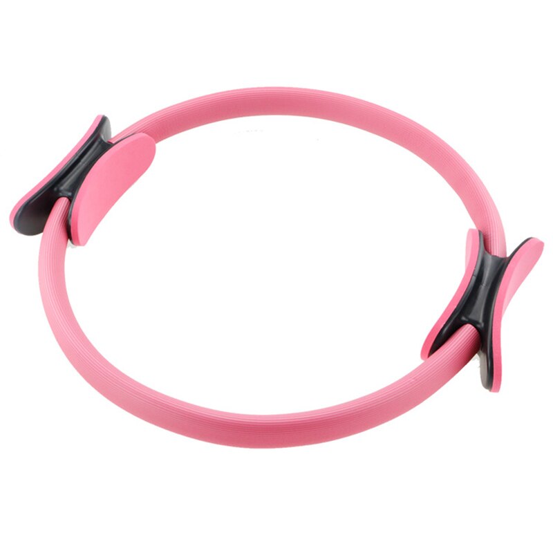 Yoga de fitness anel mágico mulheres workout gym casa treinamento profissional muscular pilates círculo acessórios exercício esporte resistência: Rosa