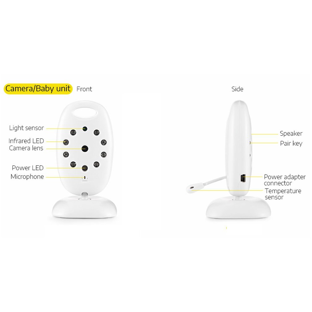 Babyphone double caméra sans fil Yoo Roll à poser n'importe où