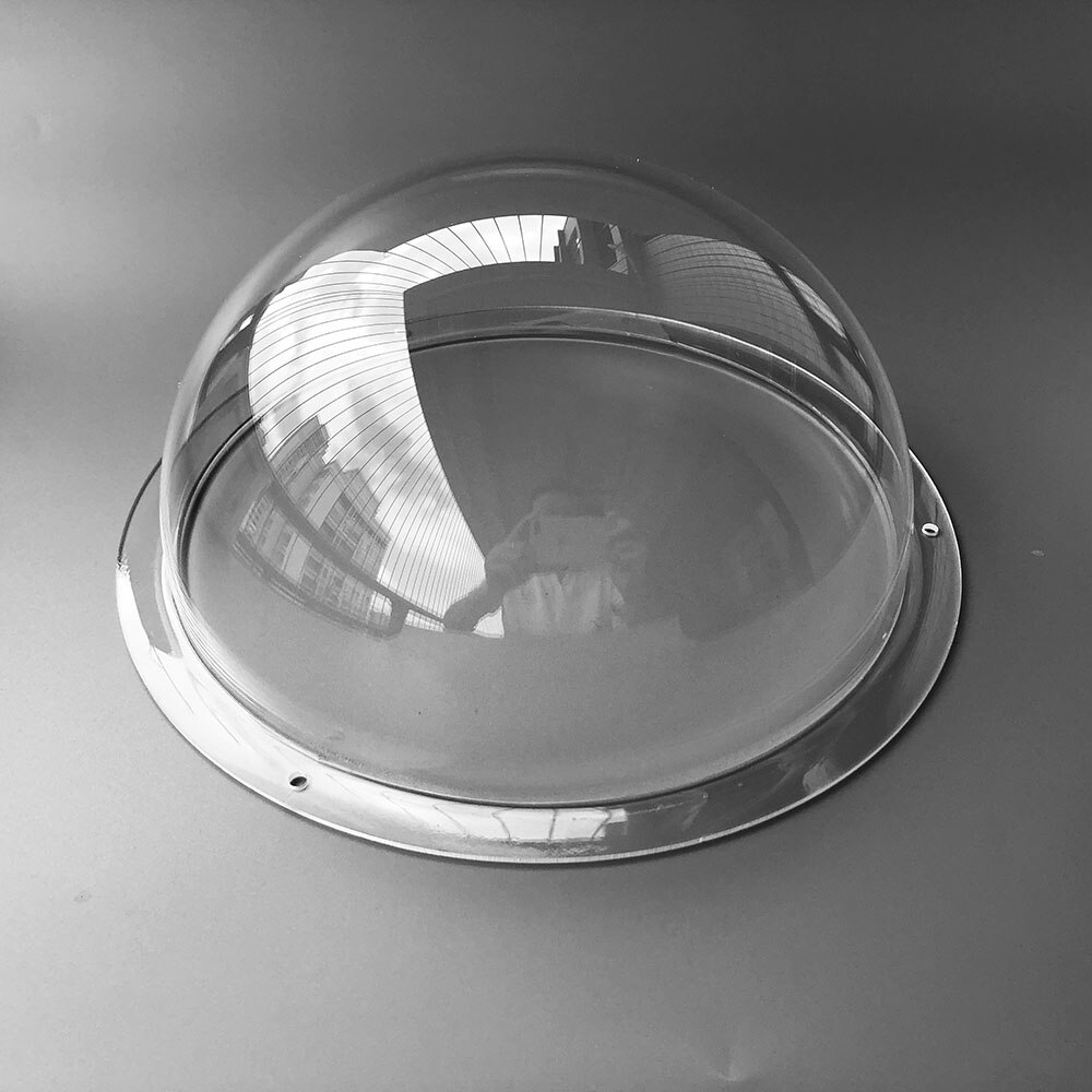 249x114mm 9inch Acrylic Clear Cover Explosion-Proof Hemisphere CCTV Camera Housing Anti-Aging Anti-UV Ball Case Monitoring Shell