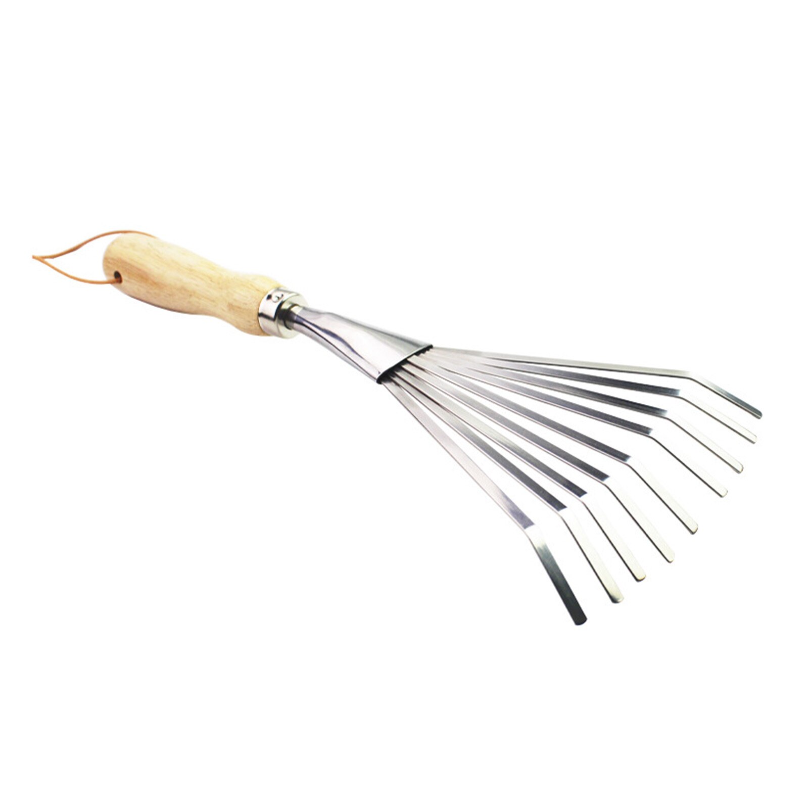 9 Teeth Picking Grass Rake With Wooden Handle For ... – Grandado