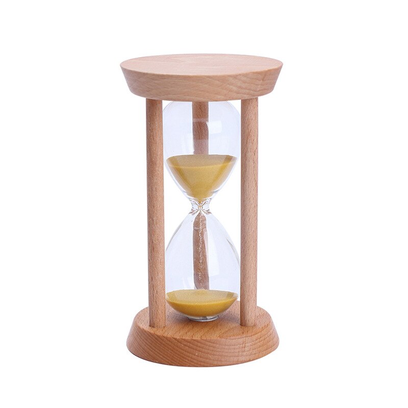 Uur Glas 30 Minuten Zand Zandloper, Ronde Houten Uur Glas Zand Timer Klok Voor Home Decor, zandloper Timer Kinderen