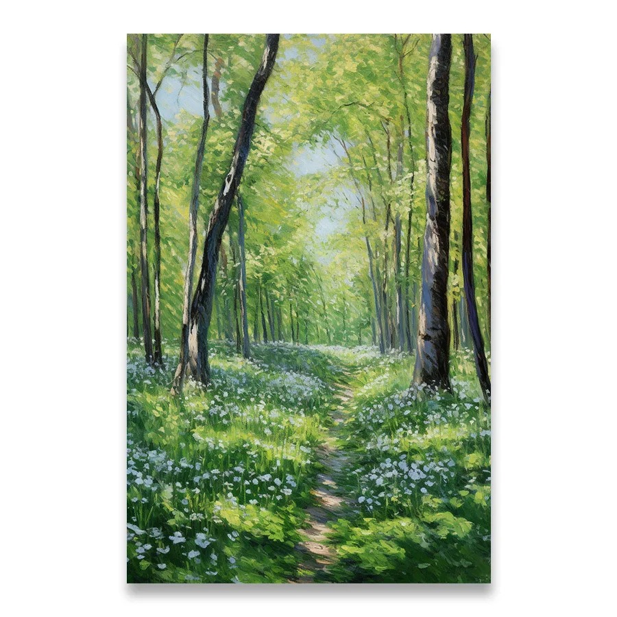 Dekoration billeder værelse vægdekoration helbredende plakater til vægkunst lærred maleri natur landskab smuk natur hjem: Grøn / 16 x 24