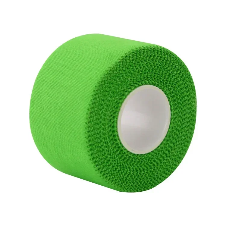 1pc atletische sport witte katoenen tape zaagtand zelfklevend verband voor spierknie pols vingers wrap bescherming spierondersteuning: green