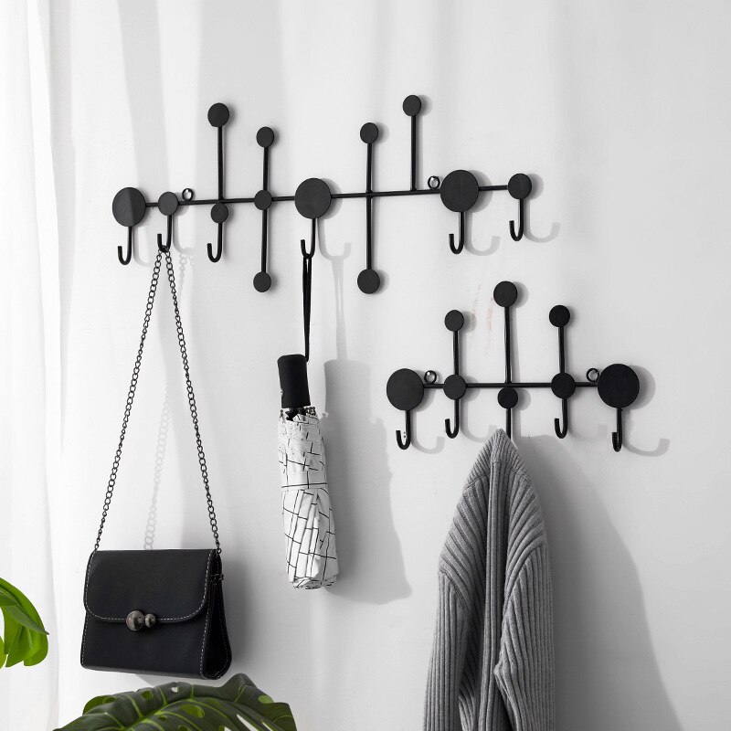 Gold /Black Wall Hook Storage Nordic Entrance Key Hanger Home Decoration Wall Hanging Fitting Room Clothes Coat Hook