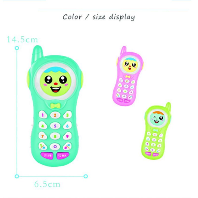Gezicht veranderende Mobiele Telefoon Muziek Verhaal Baby Boy Meisje Vroeg Onderwijs Telefoon kinderen Speelgoed