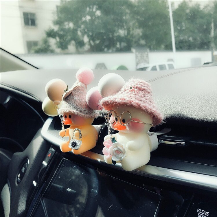 Creatieve Auto-interieur Luchtuitlaat Clip Leuke Eend Auto Decoratie Auto Vrouwelijke Airconditioning Aromatherapie Clip Auto Decoratie