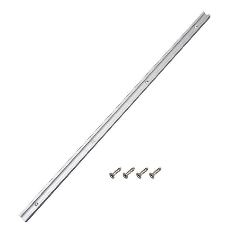 30/40/50/60cm trebearbeidingsrenne skinne t-spor t-spor gjæringsspor jig t skrufeste spor 19 x 9.5mm bord sag freser bord gjør det også: 60cm