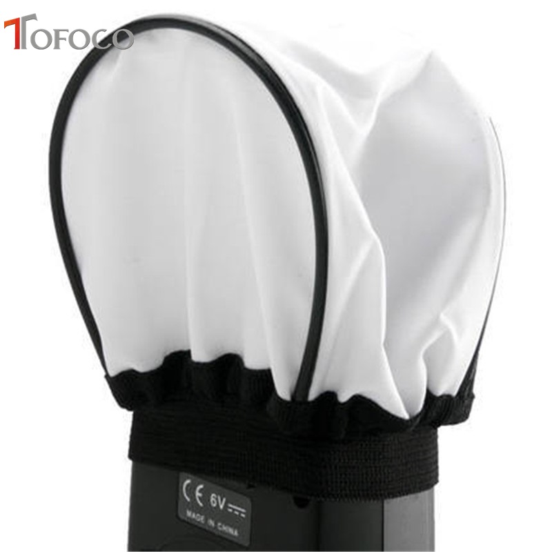 Draagbare Universal Doek Soft Flash Bounce Diffuser Softbox voor Canon Nikon Sony Pentax Olympus Contax TOFOCO