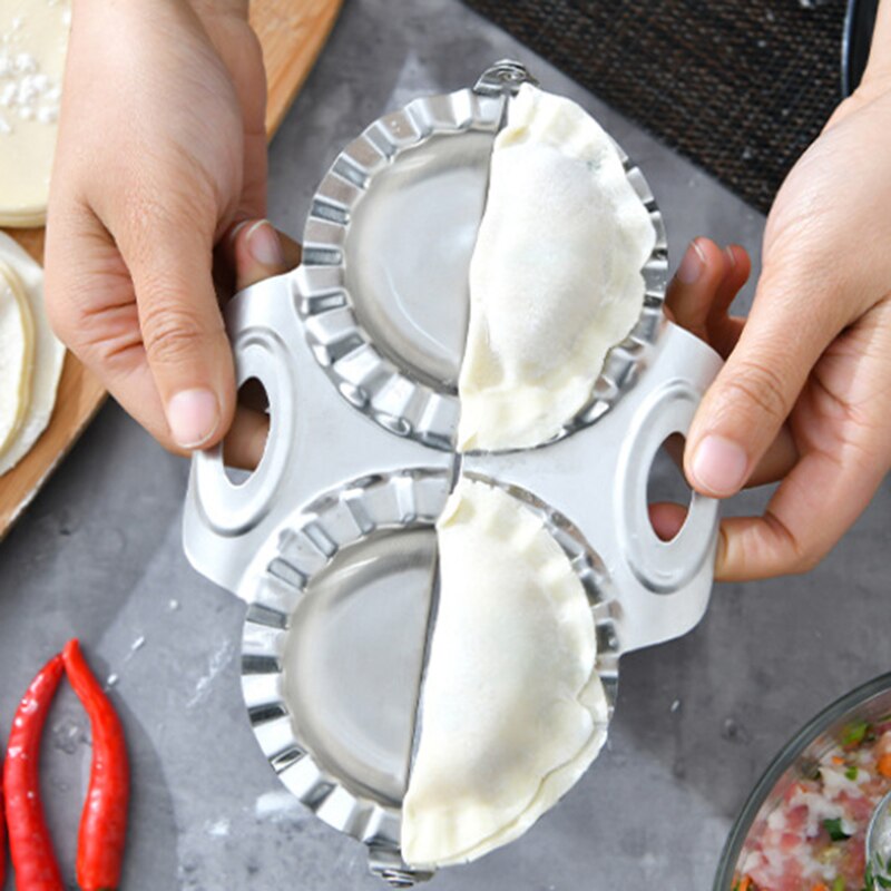 Rustfritt stål dumpling mold maker deig pai ravioli press form kjøkken verktøy tilbehør fping