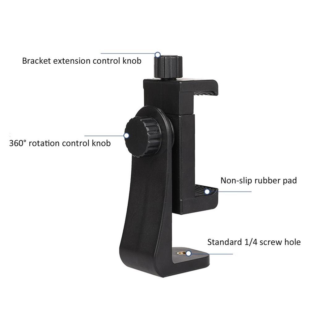 Adaptador de montaje de trípode para teléfono, soporte de Clip Vertical y Horizontal para grabación de vídeo, para Android, iPhone, teléfonos inteligentes, en oferta