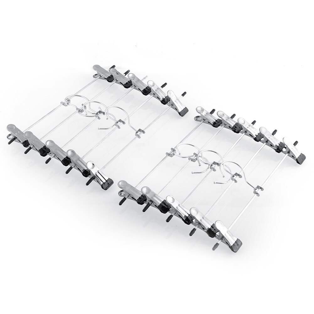 10 stks/partij plastic dompelen ijzer broek rack broek klem broek hanger rack clips outdoor luchten ondersteuning wassen levert