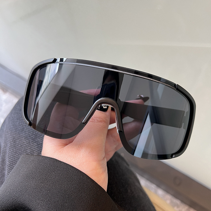Nuevas gafas de sol de ciclismo estilo Y2K, gafas a prueba de viento para hombres y mujeres, lentes reflectantes Retro, gafas deportivas para montar en carretera: Rojo